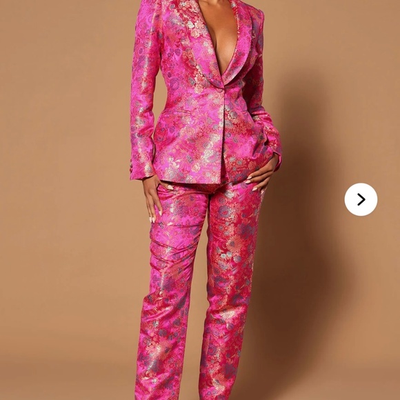 Pretty in Pink Embroidered Suit Set - Picture 2 of 4